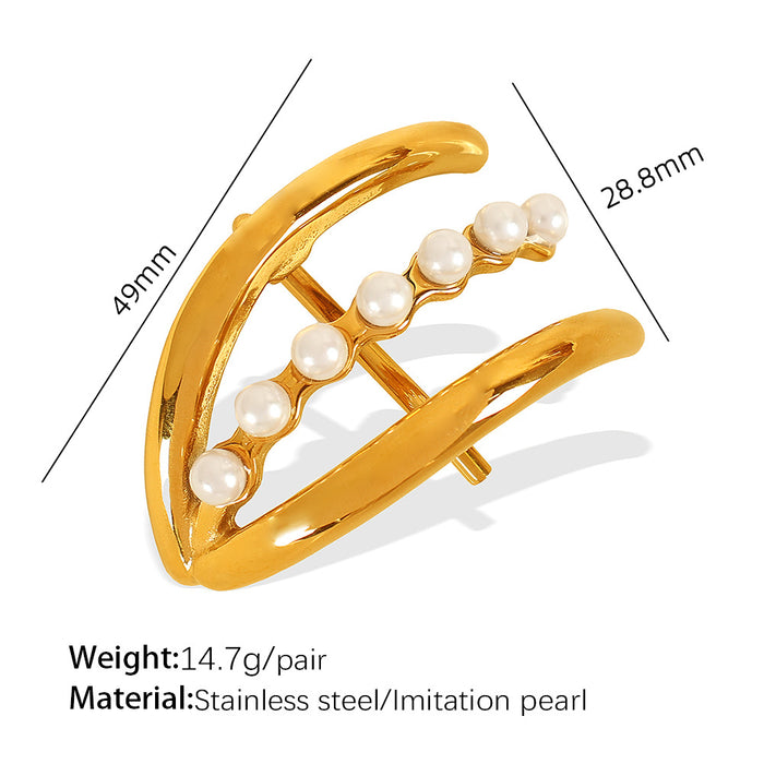 Wholesale Gold Plated Headwear Hairpin Hairpin Niche Sweet Cool Style Pony Tail Hair