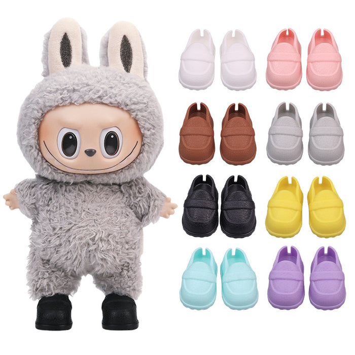 Wholesale Shoes suitable for cotton doll leather pattern shoes toys