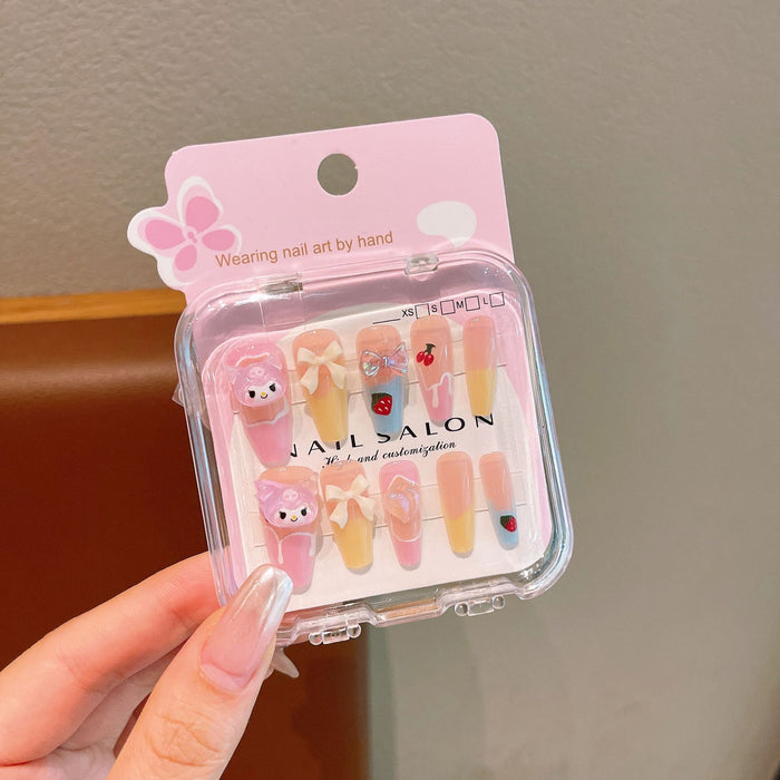 Wholesale children Long cartoon nail art