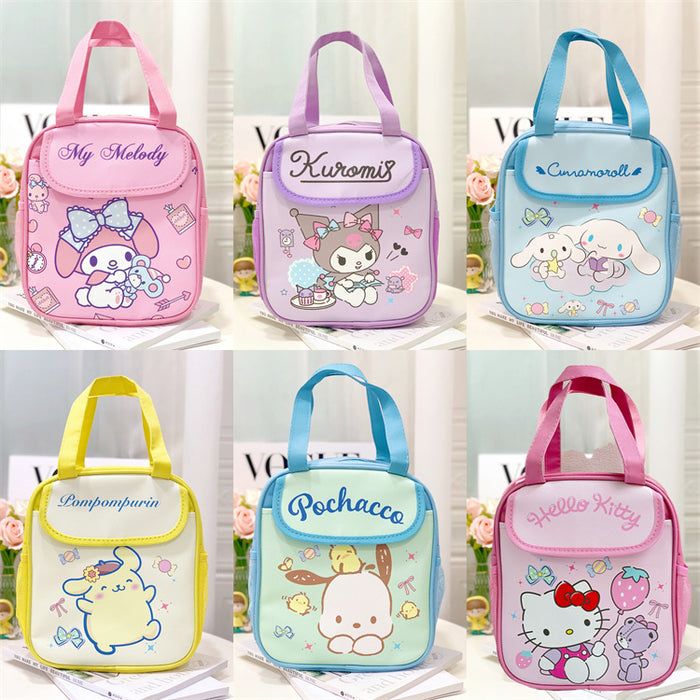 Wholesale PU Cartoon Portable Large Capacity Insulated Lunch Bag JDC-HD-Kameng001