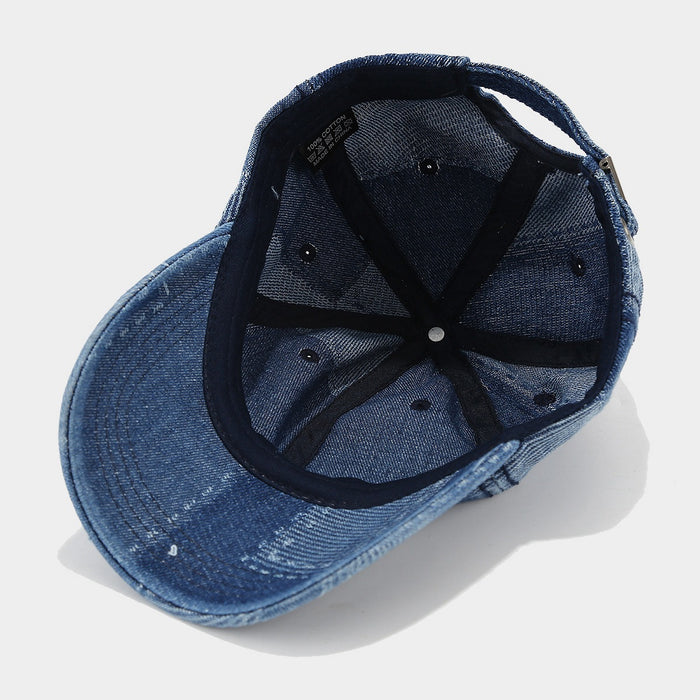 Wholesale Irregular patchwork retro denim baseball cap