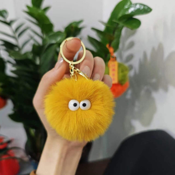 Wholesale cute plush big-eyed duck pendant Keychains