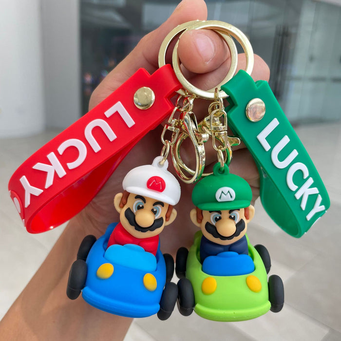 Wholesale Car keychain, cartoon doll, backpack pendant, keychain, car ornament, claw machine, small gift