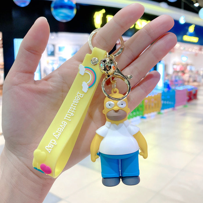 Wholesale Cartoon pvc Keychain Creative Car Keychain Cute Keychain