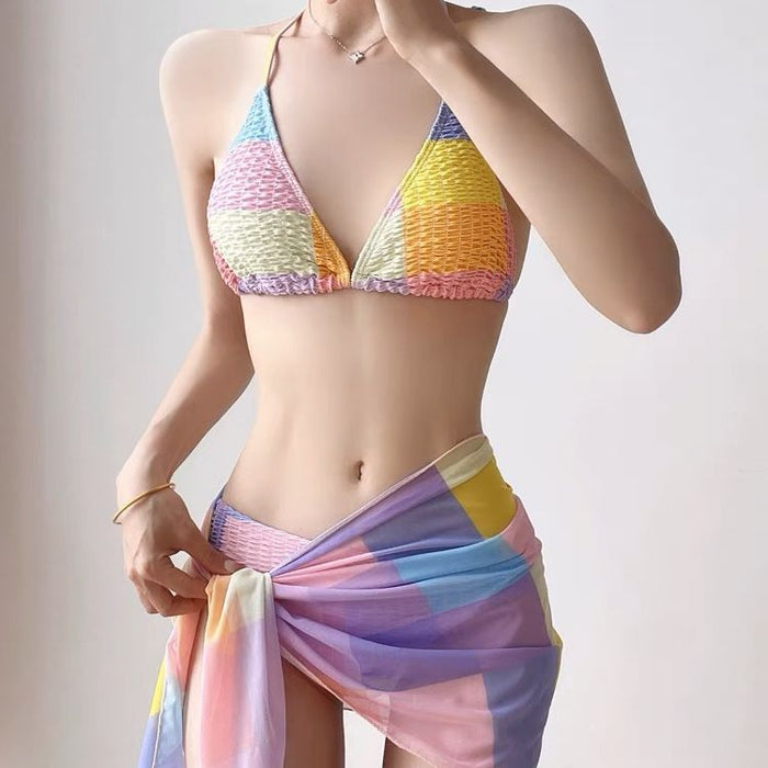Wholesale Bikini three piece sexy hot spring vacation swimsuit