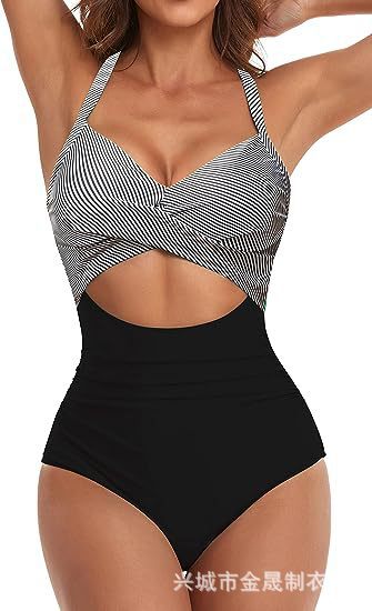 Wholesale Jumpsuit sexy women's swimsuit backless tight cross tie bikini