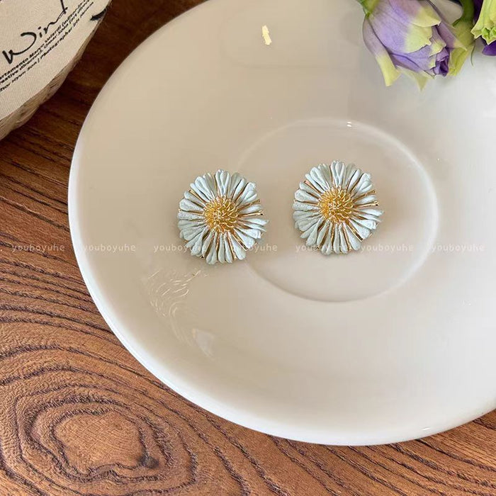 Wholesale Sun Flower Earrings - New Exaggerated Ear Accessories