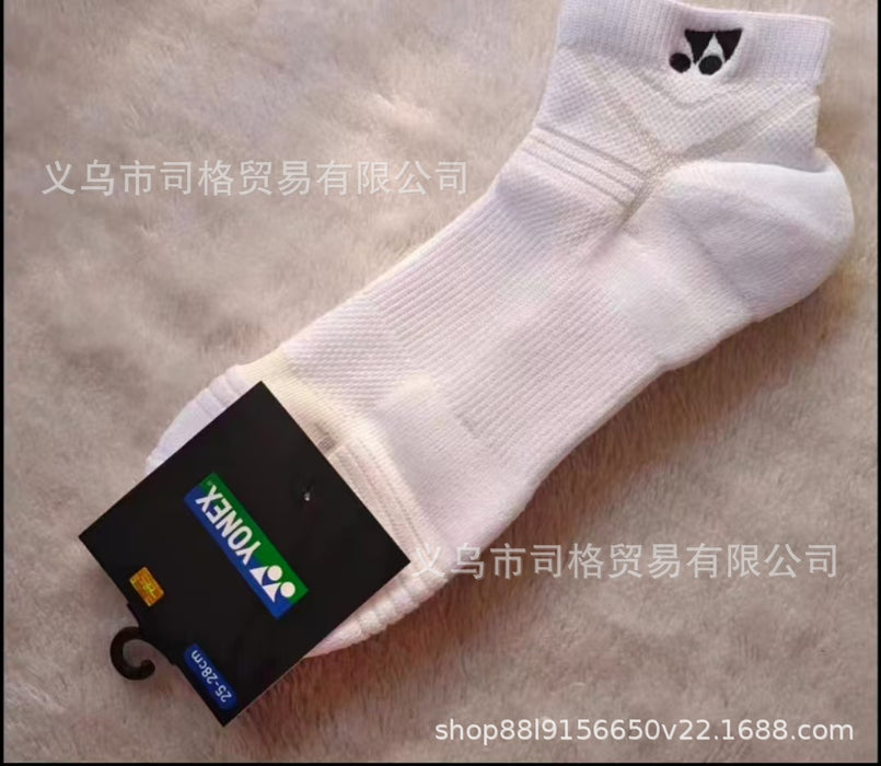 Wholesale Badminton socks embroidered short tube, mid tube, outdoor running socks, sweat absorbing and anti slip sports