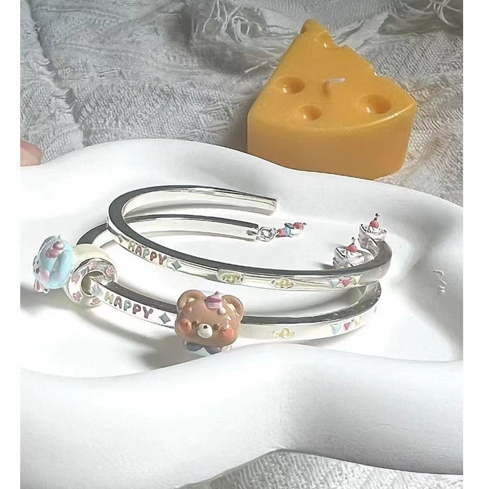 Wholesale Small and niche personalized design cartoon cute bead bracelet