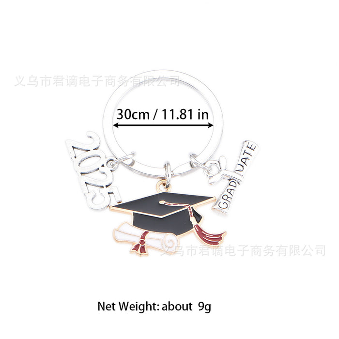 Wholesale Foreign trade bachelor cap book cap key chain graduation pendant