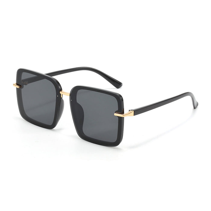 Wholesale Retro large frame square sunglasses for women's fashion street photography sunglasses glasses