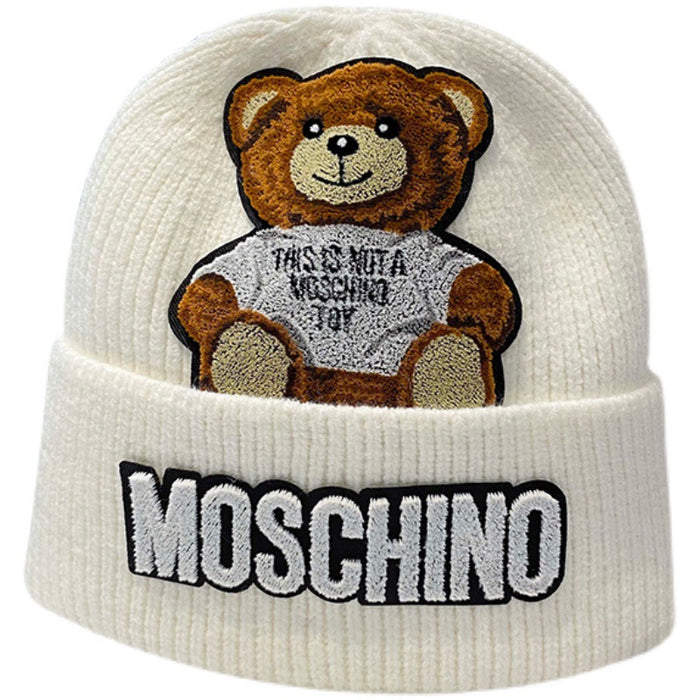 Wholesale Cute Bear Cartoon Acrylic Knitted Wool Hat JDC-FH-Kamie002