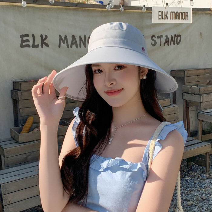 Wholesale Sunshade hat with UV protection, new style of sunshade hat with face covering and large brim sun hat