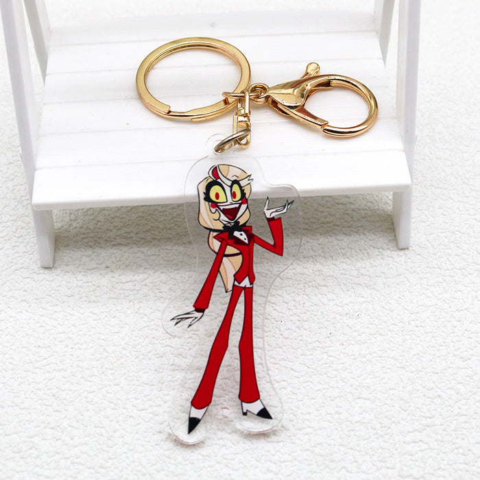 Wholesale Acrylic Keychain Cartoon Pendant JDC-KC-HaoAn024