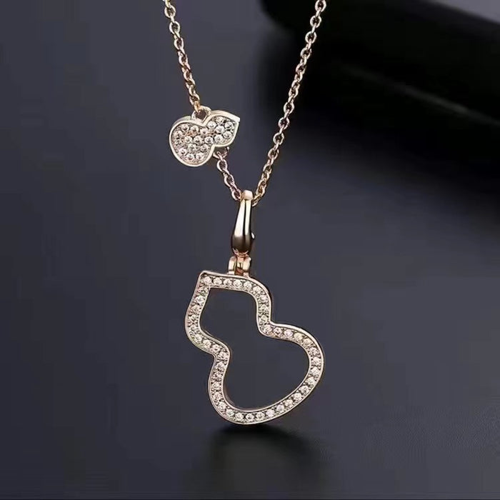 Wholesale Necklace pendant rose gold lock chain