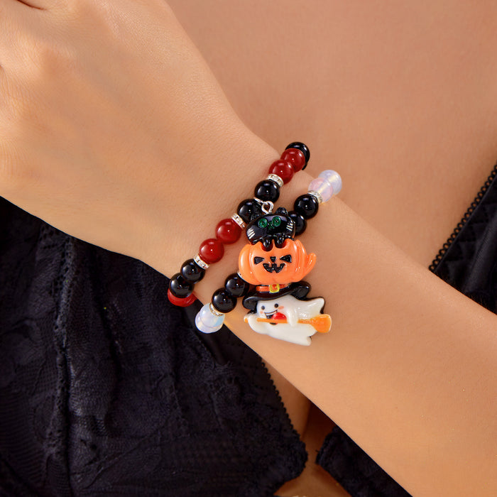 Wholesale  bracelet dark style skull pumpkin pendant blood drop bracelet set