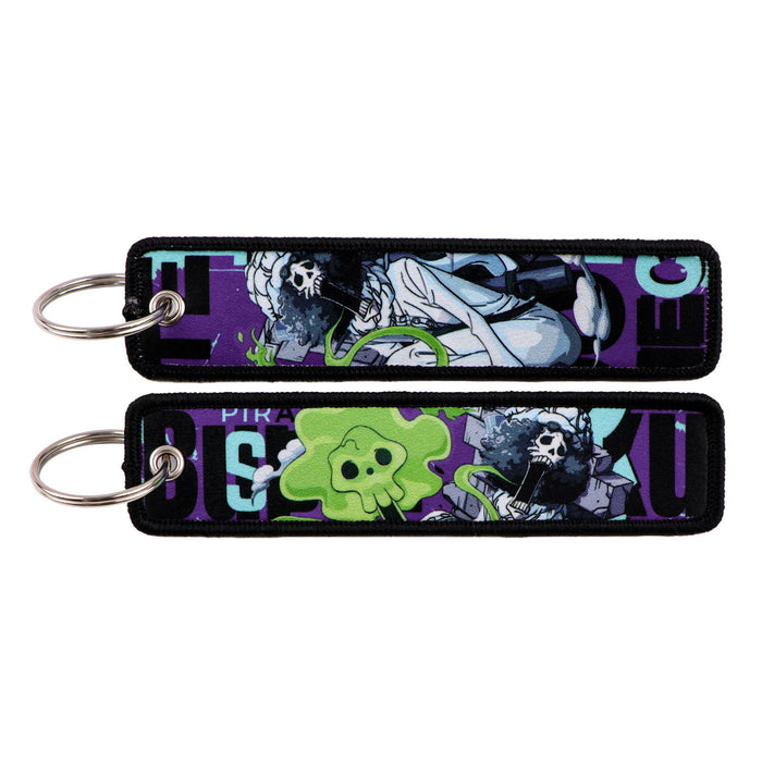 Wholesale Woven Label Keychain Cartoon Keychain Bag Pendant Woven Fabric Chain