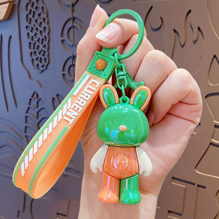 Wholesale Cute Cartoon Dopamine Lightning Rabbit Keychain JDC-KC-ZhongChi006