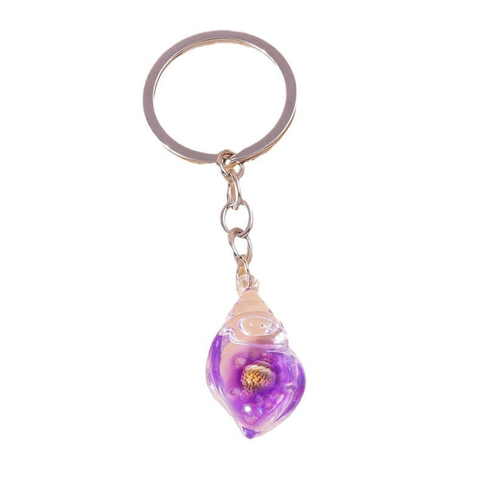Wholesale Creative glow-in-the-dark conch keychain