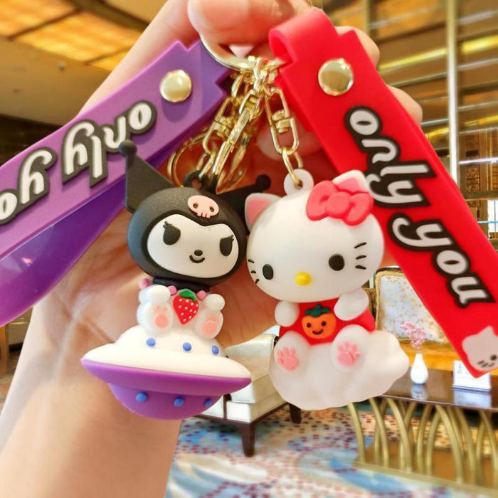 Wholesale Silicone Cartoon Doll Keychain JDC-KC-MingT108