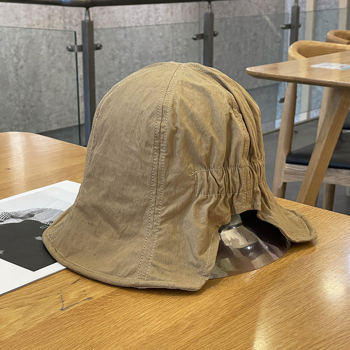 Wholesale New quick drying fisherman hat, simple, sun resistant, lightweight, breathable, short eave, elastic basin hat, large eave hat