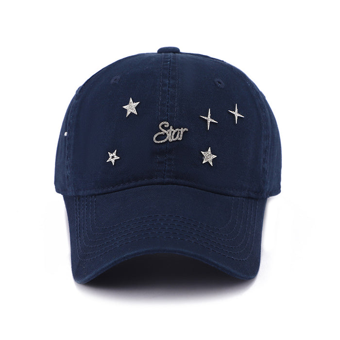 Wholesale New style Starry Sky Versatile Baseball Hat for Outdoor Travel, Sunshade and Sun Protection, Duck Tongue Hat