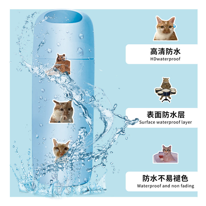 Wholesale 56 pieces cartoon cat terrier collection stickers