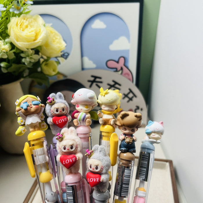 Wholesale Flocking Cute Grain String Music Gel Pen
