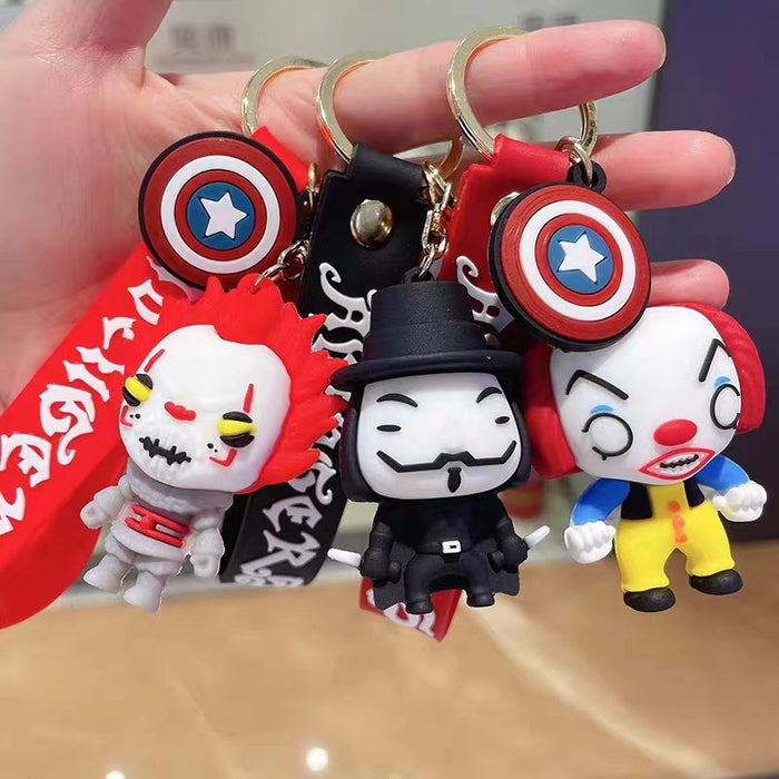 Wholesale Keychain Silicone Doll Pendant Car Bag Small Pendant