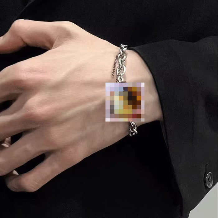 Wholesale Wrapped black diamond bracelet, titanium steel design, new versatile accessory, minimalist star bracelet