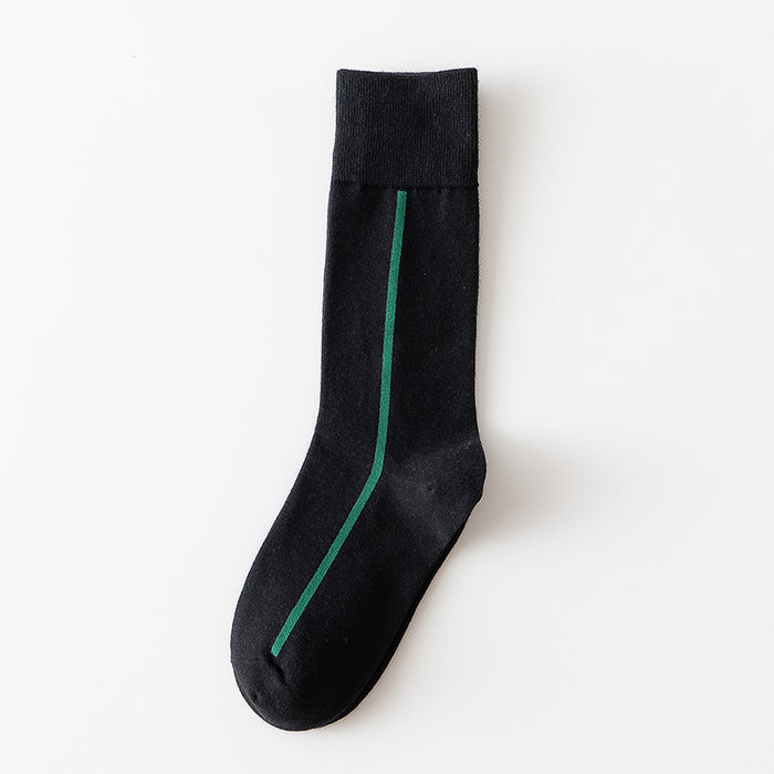 Wholesale Simple, light luxury, personalized socks, mid tube socks, cotton versatile line socks