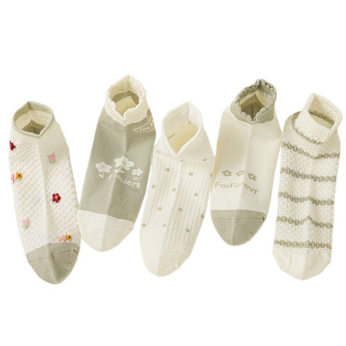 Wholesale Socks, short tube flower socks, mid tube socks