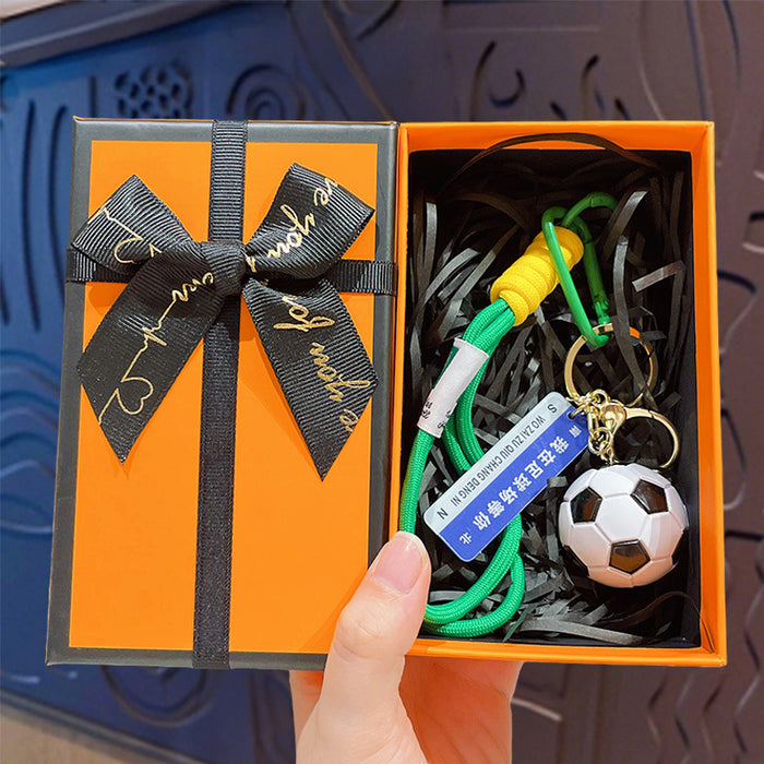 Wholesale Cartoon Football Trophy Keychain ABS Purple Car Key Accessory