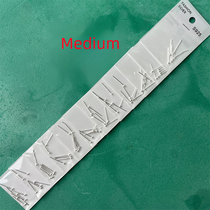 Wholesale New minimalist silver ear studs, silver needles, ear sticks, and ear needles