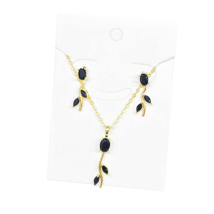 Wholesale Tulip Necklace and Earring Set Clavicle Jewelry