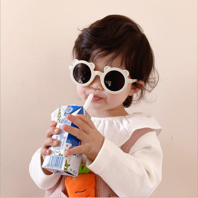 Wholesale New baby sunglasses matte children's sunglasses trendy retro glasses