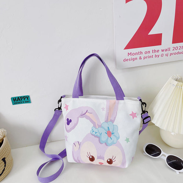 Wholesale Soft Cute Children's Canvas Handbag Large Capacity JDC-SD-YuanDuo043