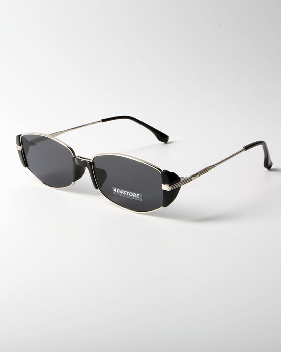 Wholesale New, modern, retro, high-end, tea colored narrow frame small brown mirror, cat eye sunglasses, sunglasses