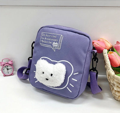 Wholesale Small square bag, nylon cloth bag, fashionable single shoulder crossbody bag, storage bag