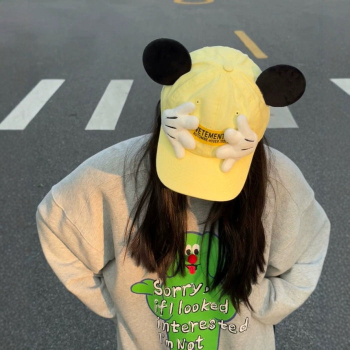 Wholesale Cartoon Ears Baseball Hat Parent Child Palm Duck Tongue Hat