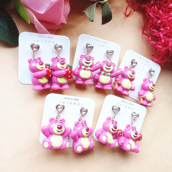 Wholesale Cute Resin Cartoon Earrings JDC-ES-Xiaox019