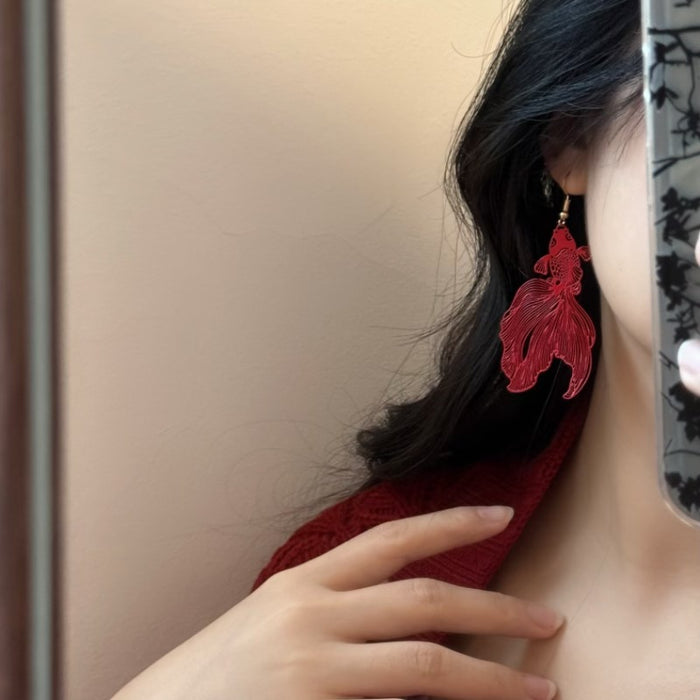 Wholesale  Red Earrings Earrings Vintage Earrings Women