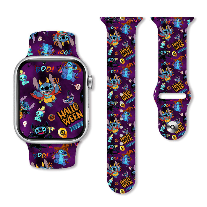 Wholesale Printed Silicone Watch Strap JDC-WD-NuoQi026