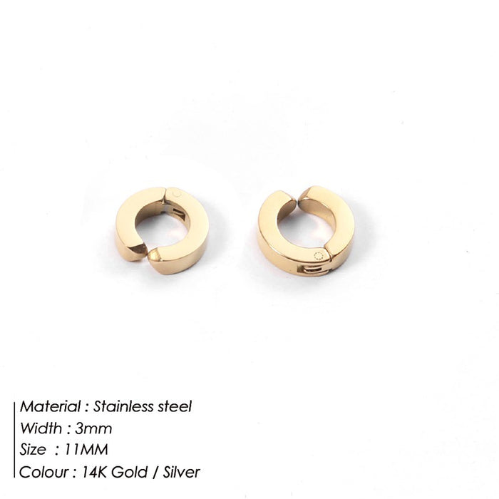 Wholesale  No-drill Stainless Steel Ear Clips Unisex Bone Clamp Earrings  Jewelry Accessories