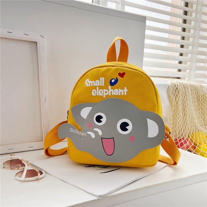 Wholesale Children's backpack, boys' canvas backpack, cartoon cute girls' backpack, baby kindergarten backpack