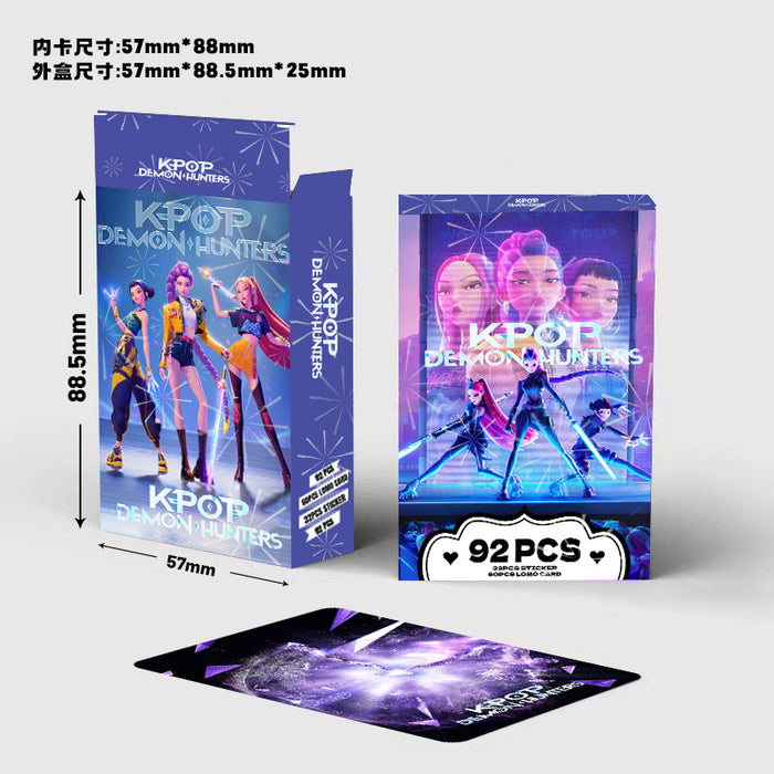 Wholesale 92pcs Kpop Double-sided Color Printed Photo Cards Anime Peripheral Collectible Cards Stickers Greeting Cards