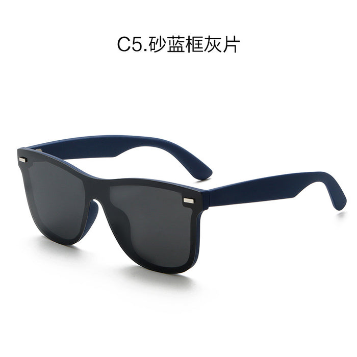 Wholesale Polarized lens integrated sunglasses for men, fashionable sunscreen sunglasses for men, high-end TR frame sunglasses for men