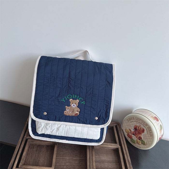 Wholesale Multi functional backpack, new cute embroidered teddy bear backpack