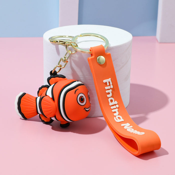 Wholesale Clown Fish Keychain Cartoon Creative Car Keychain Stall Doll