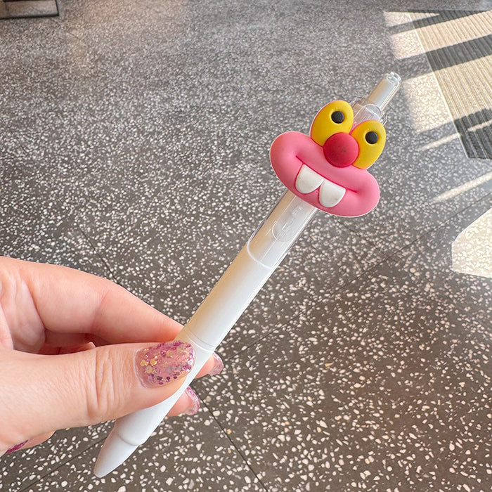Wholesale Funny pen  able girl big mouth students special press ball pen funny sand sculpture learning brush pen